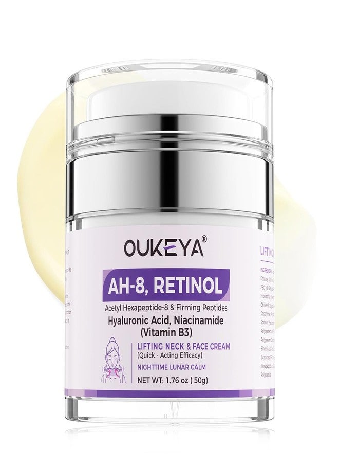 OUKEYA Retinol Lifting Neck & Face Cream for Wrinkles, Anti-Aging Peptide Neck Firming Cream with Hyaluronic Acid & Plant Extracts, Deep Hydration & Skin Brightening - Image 1